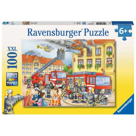 Ravensburger 10822 Puzzle Unsere Feuerwehr 100 Teile XXL
