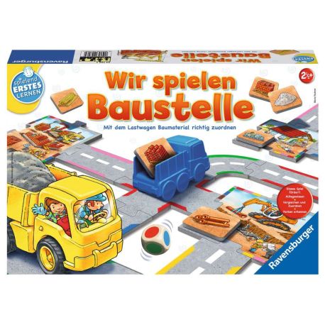Ravensburger 24726 - Wir spielen Baustelle - Bau-und Zuordnungsspiel für die Kleinen -  Spiel für Kinder ab 2 Jahren,