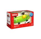 Rennwagen im Display, 8 Stck., sort. 1 x natur, 3 x rot, 2 x blau, 2 x grün