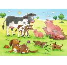 Ravensburger 7590 Puzzle Glückliche Tierfamilien 2 X 12 Teile