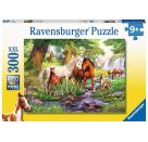 Ravensburger 12904 Puzzle Wildpferde am Fluss 300 Teile