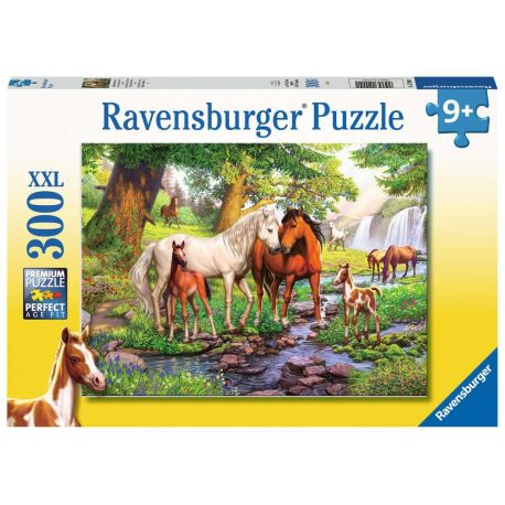 Ravensburger 12904 Puzzle Wildpferde am Fluss 300 Teile
