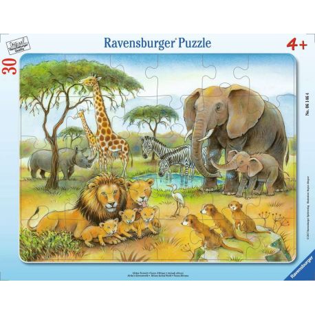 Ravensburger 6146 Puzzle Afrikas Tierwelt 30-48 Teile