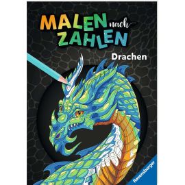 Ravensburger Malen nach Zahlen Drachen - 32 Motive abgestimmt auf Buntstiftsets mit 24 Farben (Stifte nicht enthalten)
