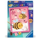 Ravensburger CreArt - Malen nach Zahlen 23992 -  Niedliche Hummeln - ab 7 Jahren