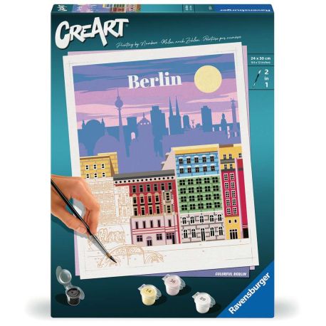 Ravensburger CreArt - Malen nach Zahlen 25521 - Farbenfrohes Berlin - ab 12 Jahren