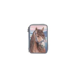 Miss Melody 3 Fach Federtasche mit 3 D Effekt