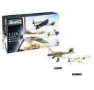 Model Set Messerschmitt Bf109E   Ju87B Stuka, Revell Modellbausatz mit Basiszubehör