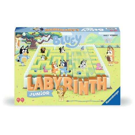 Ravensburger 24711 - Bluey Junior Labyrinth -  Die Junior-Ausgabe des Familienspiel-Klassikers für Fans der beliebten
