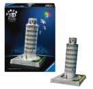 Ravensburger 3D Puzzle Iconics: 12008028 Turm von Pisa - mit Licht - Der wohl bekannteste schiefe Turm der Welt als de