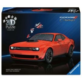 Ravensburger 3D Puzzle Iconics: 12008036 Dodge Challenger R/T Scat Pack Widebody - Muscle-Car Kraftpaket als detailget