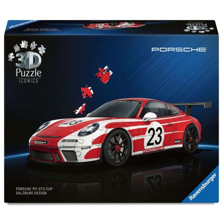 Ravensburger 3D Puzzle Iconics: 12008038 Porsche 911 Salzburg Edition - Der 911er als Sondermodell im legendären S