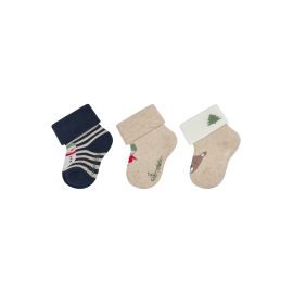 Baby Socken 3er Schneemannmar