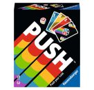 Ravensburger 26828 - Push, Unterhaltsames Kartenspiel für die ganze Familie, Risiko ab 8 Jahren, Ablegespiel für 2-6 S