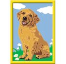 Ravensburger CreArt 28511 - Kleiner Golden Retriever - Malen nach Zahlen Hund für Kinder ab 7 Jahre