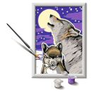 Ravensburger CreArt 28513 - Mystische Wölfe - Malen nach Zahlen Wolf für Kinder ab 9 Jahre