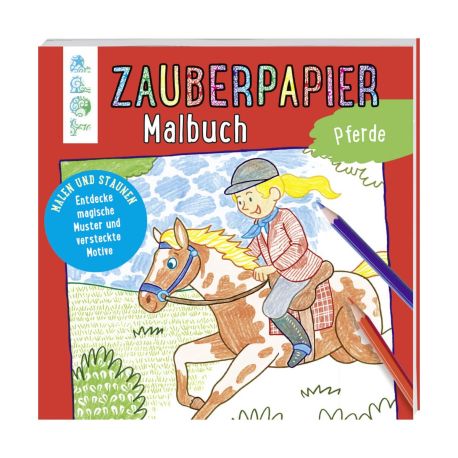 Zauberpapier Malbuch Pferde, sortiert