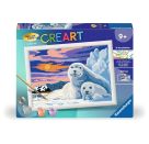 Ravensburger CreArt 28779  - Niedliche Robben - Malen nach Zahlen für Kinder ab 9 Jahre