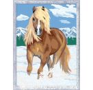 Ravensburger CreArt 28780 - Haflinger im Schnee - Malen nach Zahlen Pferde für Kinder ab 9 Jahre