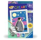 Ravensburger Malen nach Zahlen 28775 - Kleiner Pinguin – Kinder ab 7 Jahren