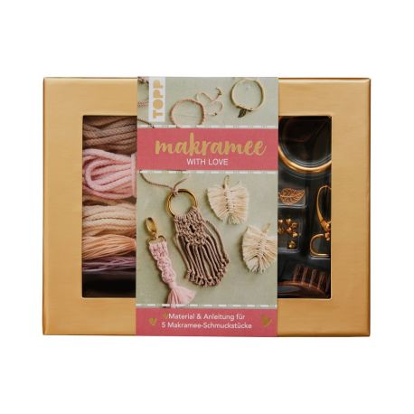 Makramee-Schmuckset Love, sortiert
