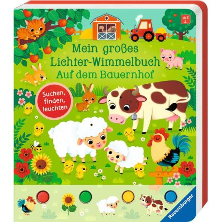 Mein großes Lichter-Wimmelbuch: Auf dem Bauernhof