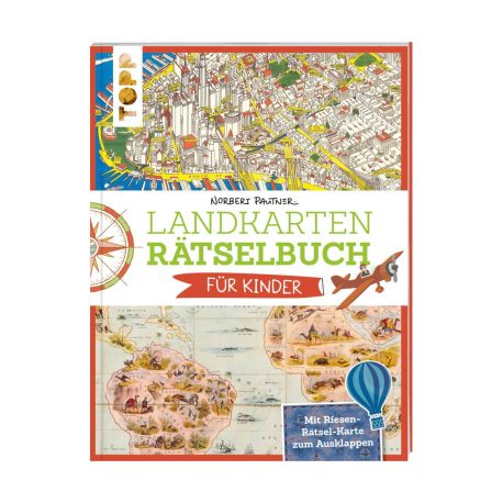 TOPP Landkartenrätselbuch Kinder
