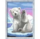 Ravensburger CreArt 28985 - Hallo, kleiner Eisbär - Malen nach Zahlen für Kinder ab 9 Jahre
