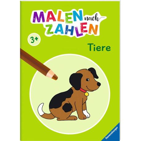 Malen nach Zahlen ab 3: Tiere