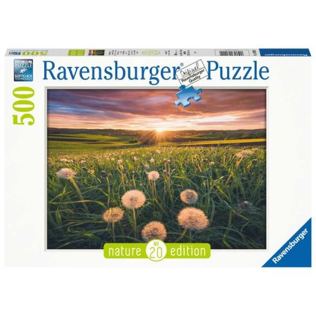 Ravensburger 16990 Puzzle Pusteblumen im Sonnenuntergang 500 Teile
