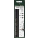 Faber-Castell Kohlestift PITT fettfrei schw