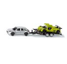 SIKU 2544 PKW mit Transport-Anh ¤nger 1:55