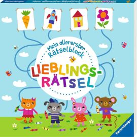 Ravensburger Mein allererster Rätselblock - Lieblingsrätsel - Rätselbuch ab 3 Jahre