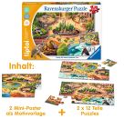 Ravensburger 138 tiptoi® Puzzle für kleine Entdecker: Zoo