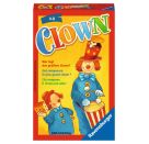 Ravensburger 23115 - Clown, Mitbringspiel für 2-6 Spieler, Kinderspiel ab 4 Jahren, kompaktes Format, Reisespiel, Würf