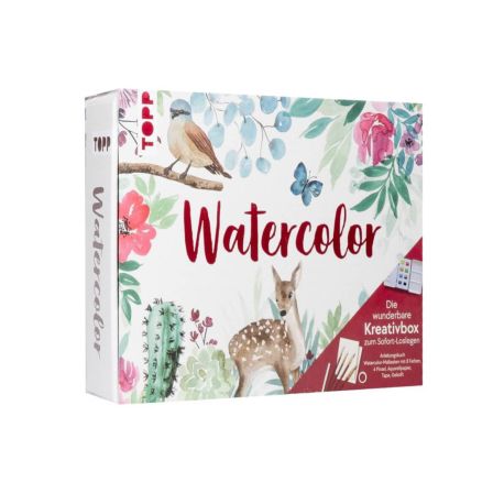 Watercolor - Die wunderbare Kreativbox. Mit Anleitungsbuch und Material