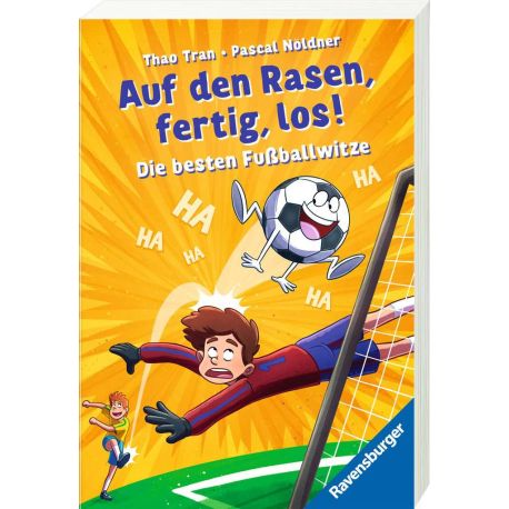 Ravensburger 53149 Auf den Rasen, fertig, los! Die besten Fußballwitze Sach-RTB