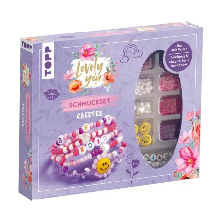 Lovely You Schmuckset  Besties. Anleitung und Material für 5 Armbänder. Über 400 Perlen