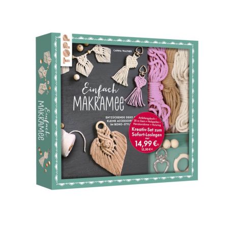 Kreativ-Set Einfach Makramee. Mit Anleitungsbuch und Material
