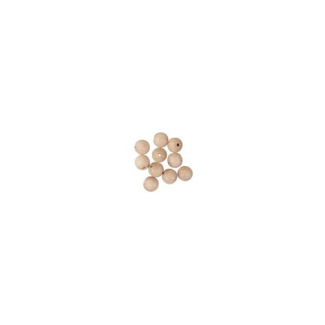 Rohholzkugeln ,gebohrt, 20mm, 4mm - DL, SB-Btl 10Stück