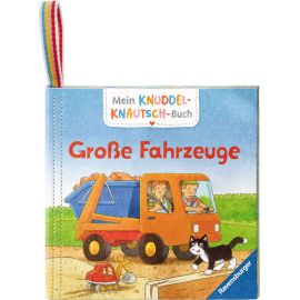 Mein Knuddel-Knautsch-Buch: Große Fahrzeuge, weiches Stoffbuch, waschbares Badebuch, Babyspielzeug ab 6 Monate
