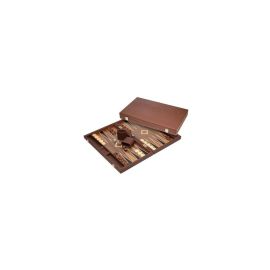 Backgammon Polyegos, groß, Kunstleder