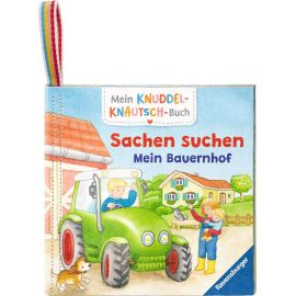 Mein Knuddel-Knautsch-Buch: Sachen suchen. Bauernhof, weiches Stoffbuch, waschbares Badebuch, Babyspielzeug ab 6 Monat