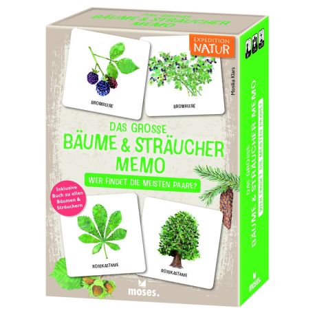 Das große Bäume   Sträucher Memo - Wer findet die meisten Paare?