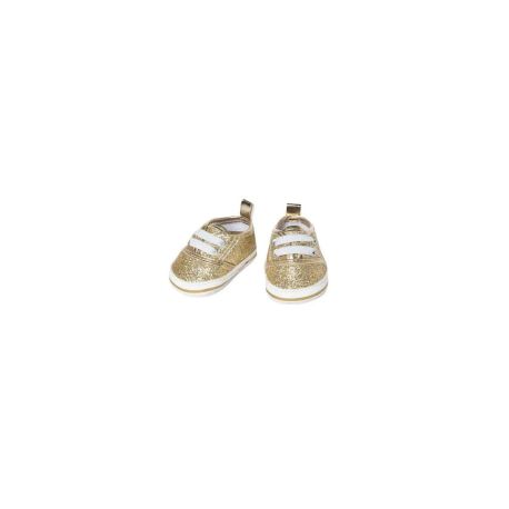 Puppen-Glitzer-Sneakers, gold, Gr. 30-34 cm
