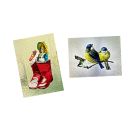 Nostalg. Adventsfenster, Mini-Adventskal.(Behr) 4x6 Ex.sort.