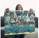 Ravensburger Puzzle 12001398 - Habour of Wonders: a Bustling Fantasy Port - 1500 Teile Puzzle für Kinder und Erwachsen