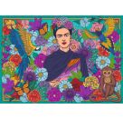 Ravensburger Puzzle 12001475 - Frida Kahlos Paradise: Parrot, Monkey and Blooms - 1000 Teile Puzzle für Erwachsene un