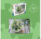 Ravensburger Puzzle 12001632 - Sommerlicher Wiesenstrauß mit Himmelblauem Südstern - 1000 Teile Landlust Puzzle für Ki