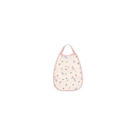 Medium Drop Bib with Pocket Happy Fruits peach